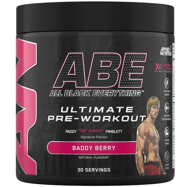Applied Nutrition - Przedtreningówka, ABE - All Black Everything, Baddy Berry, Proszek, 375g