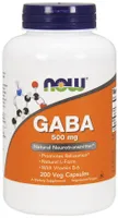 NOW Foods - GABA with Vitamin B6, 500mg, 200 capsules