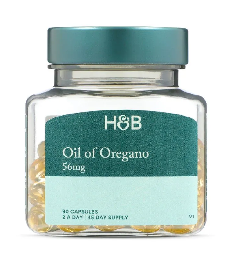 Holland & Barrett - Olej z oregano, 56mg, 90 kapsułek