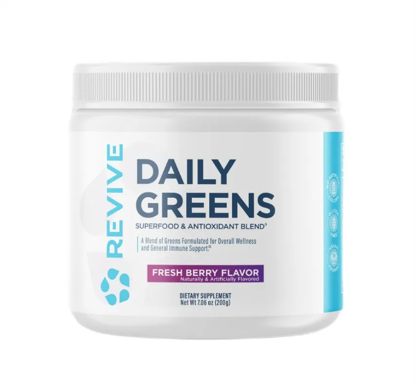 Revive - Daily Greens Powder, Jagoda, Proszek, 200g