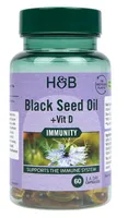 Holland & Barrett - Black Cumin Seed Oil + Vitamin D, 60 Capsules