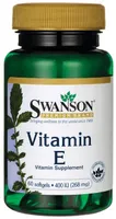 Swanson - Vitamin E, 400 IU, 60 softgels