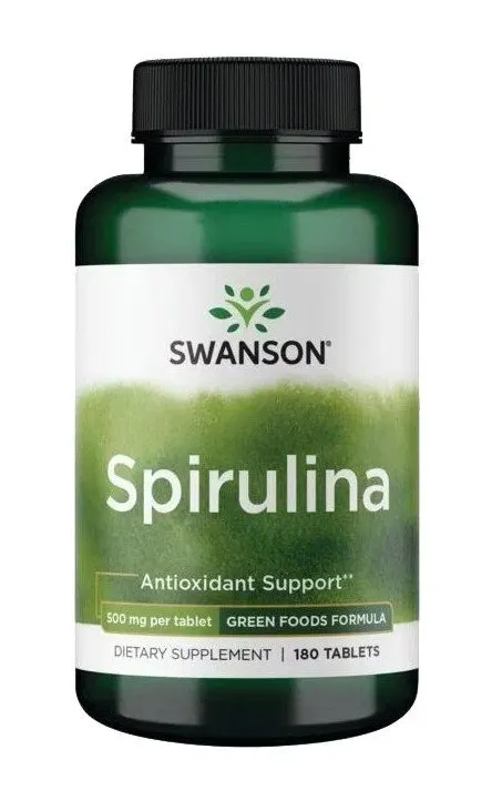  Spirulina, 500mg - 180 tablets (EAN 087614060101)