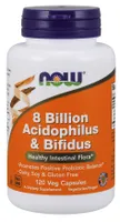 NOW Foods - 8 Billion Acidophilus & Bifidus, Probiotic, 120 Vkaps