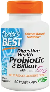 Doctor's Best - Probiotyki, 2 Billion +  LactoSpore, 60 vkaps