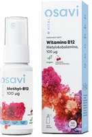 Osavi - Witamina B12, Metylokobalamina, 100 µg, Spray Doustny, Wiśnia, 25 ml