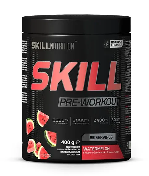 Skill Nutrition - Przedtreningówka, Pre-Workout, Arbuz, Proszek, 400g