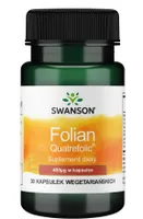 Swanson - Folate, Folian, 400µg, 30 vkaps
