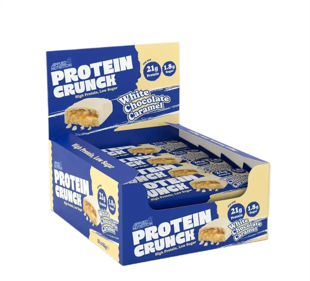 Applied Nutrition - Applied Protein Crunch Bar, Biała Czekolada Karmel, 12 batonów
