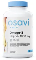 Osavi - Omega-3 Olej Rybi, 1000mg, Naturalny Smak, 180 kapsułek miękkich