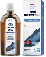 Osavi - Norwegian Fish Oil, 1000mg Omega 3, Orange, 250 ml