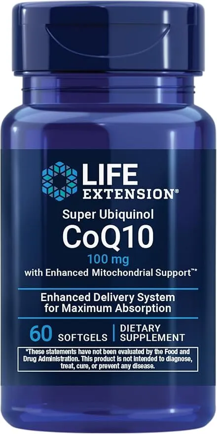 Life Extension - Super Ubiquinol CoQ10, 60 kapsułek miękkich