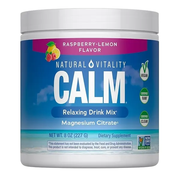 Natural Vitality - Natural Calm, Raspberry Lemon, Powder, 226g