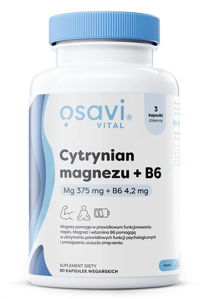 Osavi - Magnesium Citrate + B6, 90 capsules