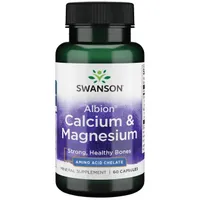 Swanson - Chelated Calcium and Magnesium, 60 capsules