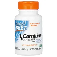 Doctor's Best - L-Carnitine Fumarate, 855mg, 60Vegetarian Softgels