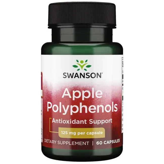 Swanson - Polifenole Jabłkowe, 125mg, 60 kapsułek