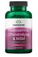 Swanson - Glukozamina, Chondroityna & MSM, 120 tabletek