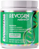 Evogen - Evogreens Naturals, Lemon Mint, Powder, 216g