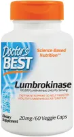 Doctor's Best - Lumbrokinaza, 20mg, 60 vkaps