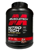 MuscleTech - Nitro-Tech 100% Whey Gold, Odżywka Białkowa, Double Rich Chocolate, Proszek, 2270g