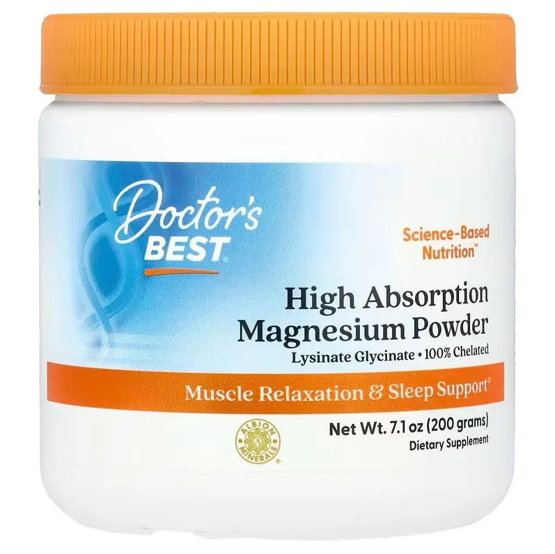 Doctor's Best - High Absorption Magnesium, Magnesium Chelate, Powder, 200g