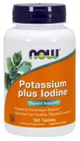 NOW Foods - Potassium with Iodine, 180 tablets