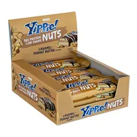 Weider - Yippie! Nuts, Caramel Peanut Butter, 12 bars (45 grams)