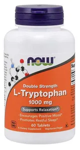 NOW Foods - L-Tryptophan, 1000mg, 60 tabletek
