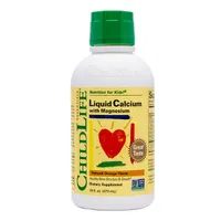 Child Life - Calcium and Magnesium, for Children, Natural Orange, Liquid, 473 ml