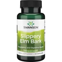 Swanson - Slippery Elm Bark, 400mg, 60 capsules