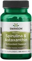 Swanson - Spirulina & Astaxanthin Organic, 120 Vegetarian Softgels