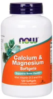 NOW Foods - Calcium, Magnesium, Vitamin D, Zinc, 120 Softgeles