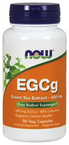NOW Foods - EGCg, Wyciąg z Zielonej Herbaty, 400mg, 90 vkaps