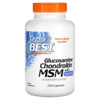 Doctor's Best - Glucosamine, Chondroitin, MSM + OptiMSM, 240 capsules