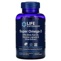 Life Extension - Super Omega-3 EPA/DHA with Sesame Lignans & Olive Extract, 120 Softgeles