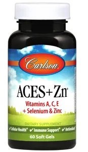 Carlson Labs - ACES + Zn, 60 kapsułki miękkie