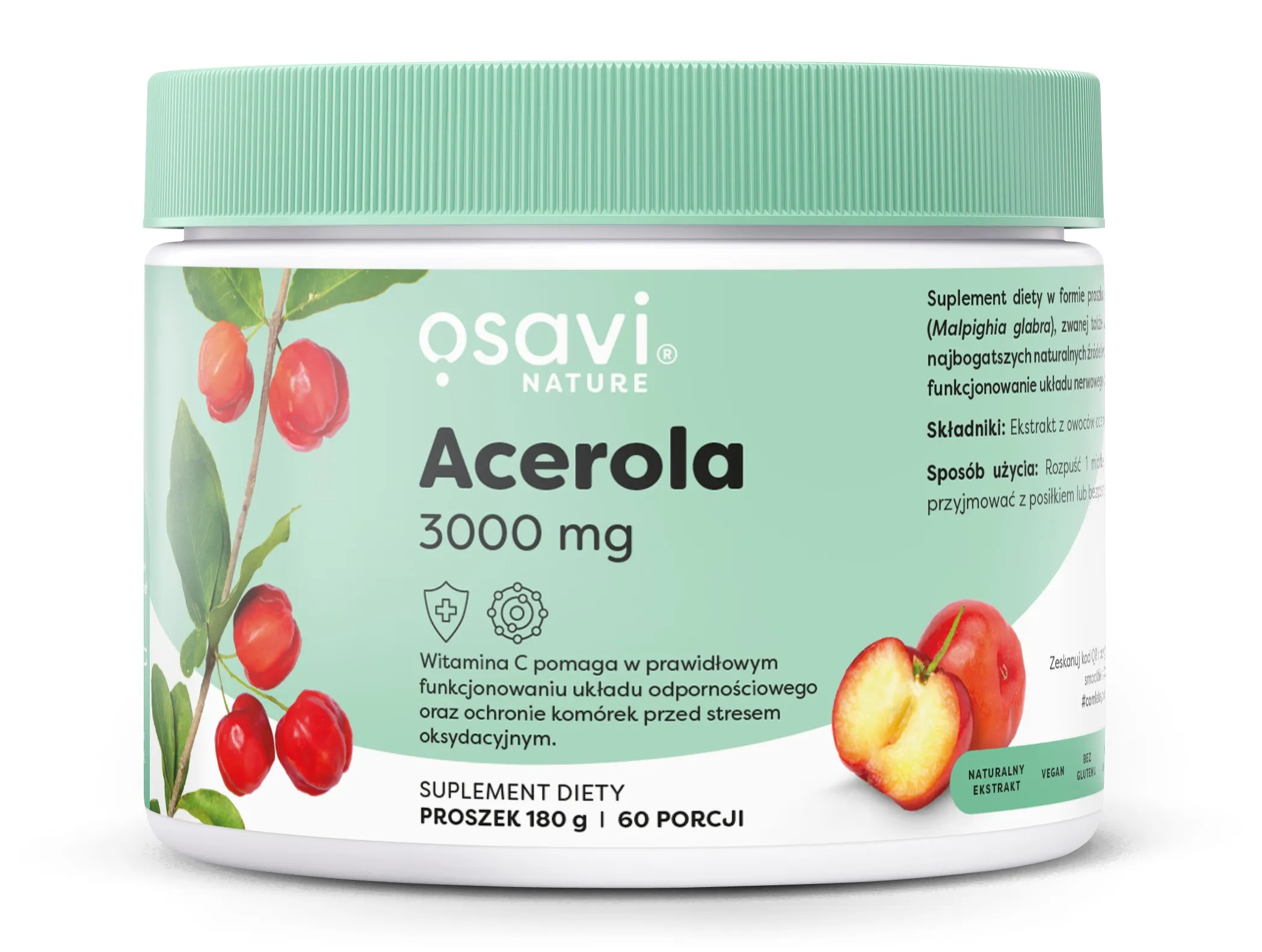 Osavi - Acerola, 3000mg, 180g