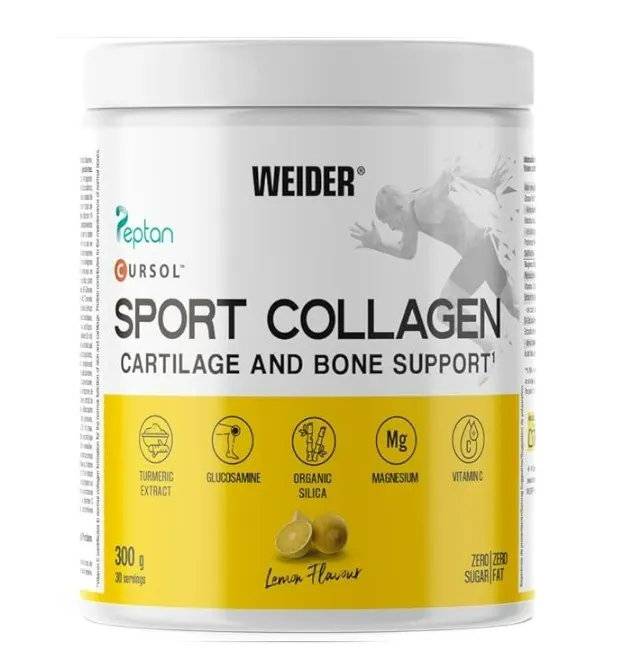 Weider - Sport Collagen, Lemon, Proszek, 300g