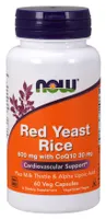 NOW Foods - Fermentowany Ryż Czerwony 600mg + Koenzym Q10, 60 vkaps