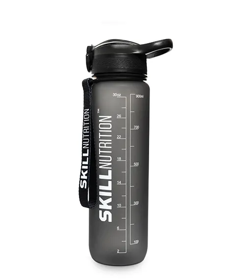 Skill Nutrition - Butelka na Wodę ze Słomką, 1000 ml