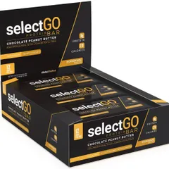SelectGo Protein Bar, Chocolate Peanut Butter - 12 x 60g