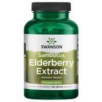Swanson - Sambucus Elderberry Extract, 120 vkaps