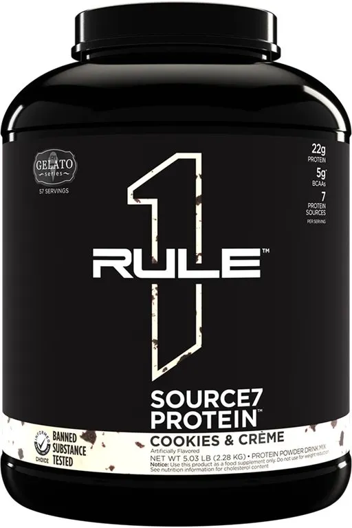 Rule One - Odżywka Białkowa Source7 Protein, Cookies & Creme Gelato, Proszek 2280g