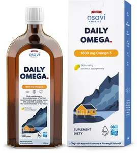 Osavi - Daily Omega + D3, 1600mg Omega 3, Cytryna, 500 ml