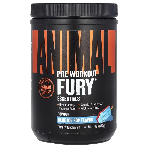 Universal Nutrition - Animal Fury, Ice Pop, Proszek, 483g