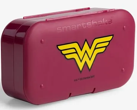 SmartShake - Pojemnik na suplementy, Pill Box, DC Wonderwoman, 2-pack 