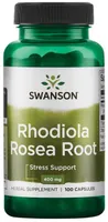 Swanson - Korzeń Rhodiola Rosea, 400mg, 100 kapsułek