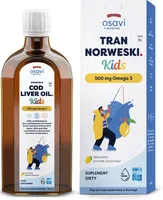 Osavi - Fish Oil Norwegian Kids, 500mg Omega 3, Lemon, 250 ml