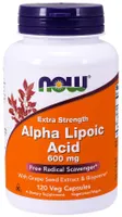 NOW Foods - Alpha Lipoic Acid with Grape Seed Extract and Bioperine, 600mg, 120 vkaps
